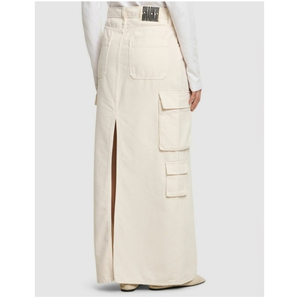 NWT MOTHER Fun Dip Cargo Maxi Skirt